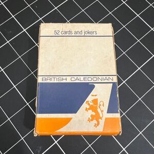 Vintage British Caledonian Airways Airlines Playing Card Deck